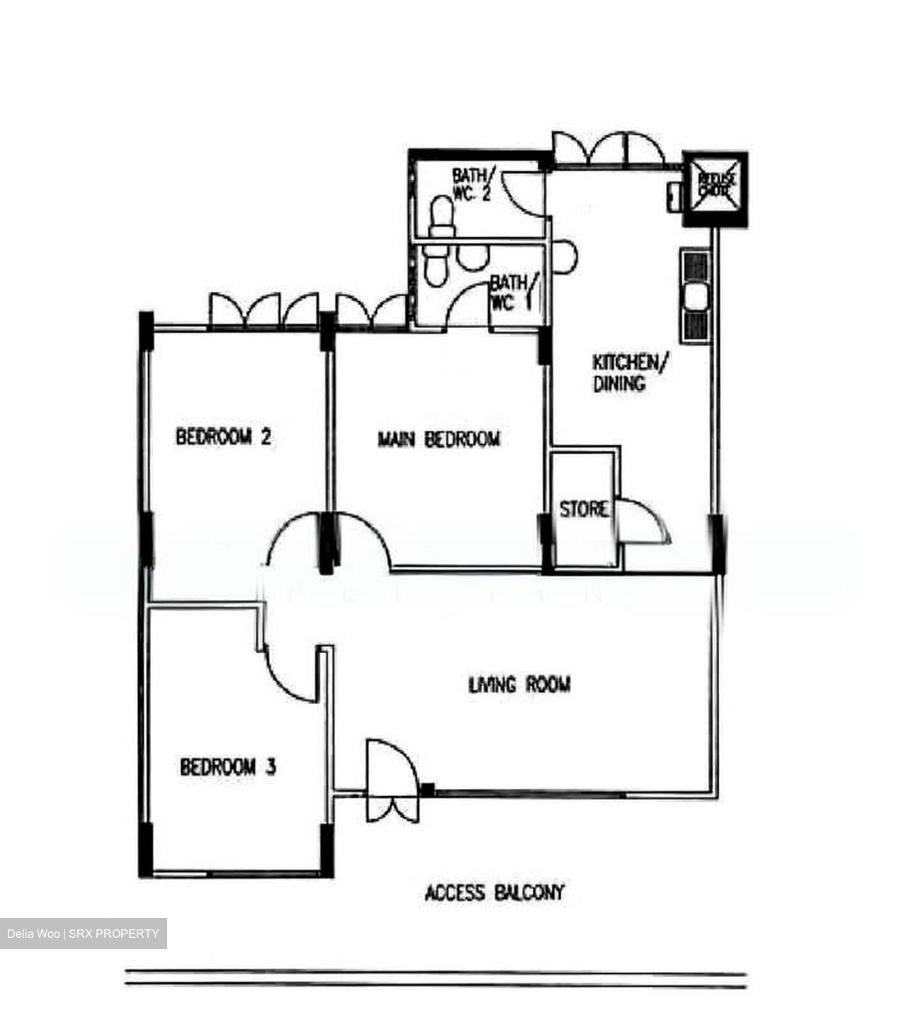 Blk 311 Kampong Ubi Greenville (Geylang), HDB 5 Rooms #538876191